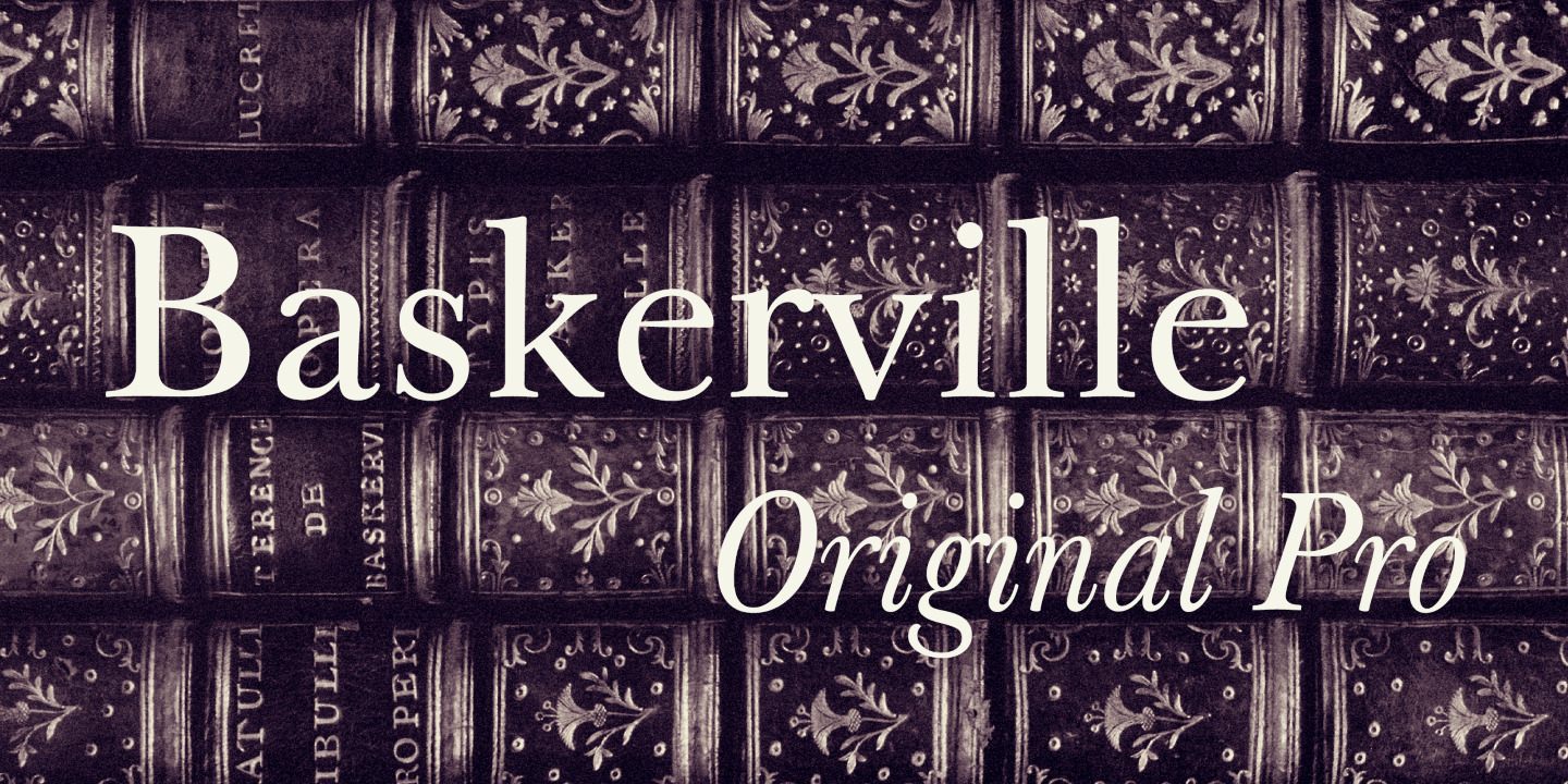 Example font Baskerville Original Pro #1